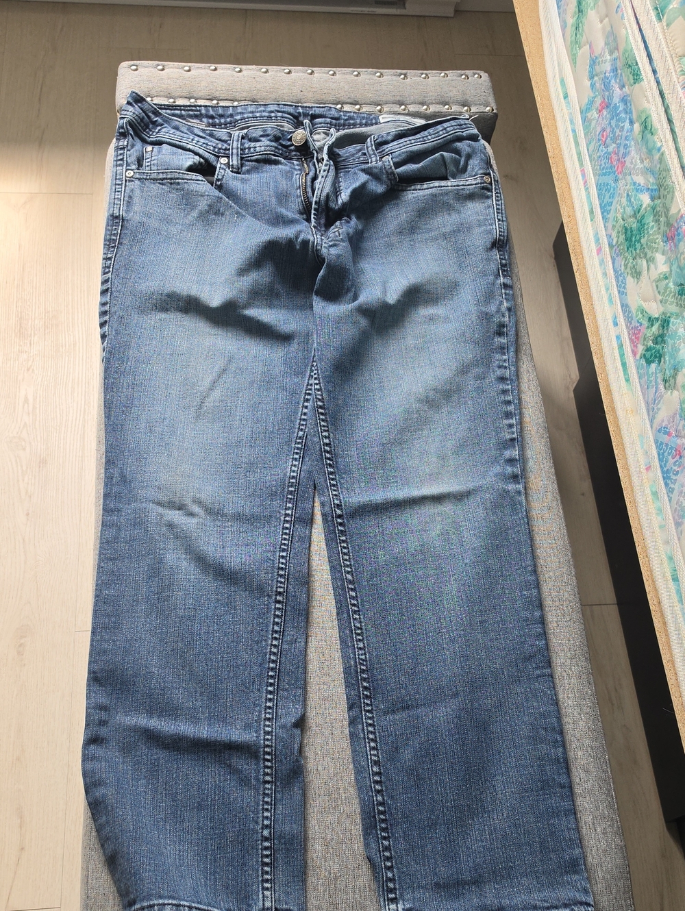 Buffalo David Bitton Men's Straight Jeans - Blue 34x30